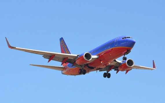 This is a Southwest Airlines plane.  Notice the differences?