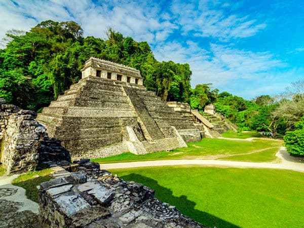 Temples in Palenque, Mexico