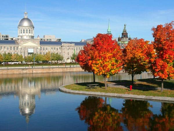 Old Montreal in autumn, Quebec, Canada